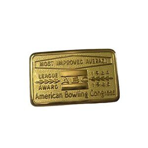 Vintage 1964-1965 American Bowling Congress Most Improved Average Award Pin